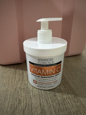 Advanced Clinicals Vitamin C Brightening Anti-aging Cream - 16oz NEW
