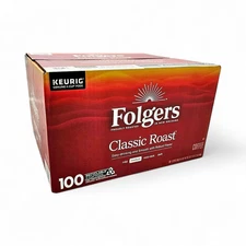 Folgers Classic Medium Roast K-Cup Coffee Pods - 100 Count