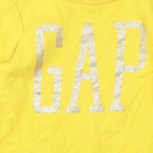 GAP Girls Yellow XL Sweatshirt, Pullover, Logo Accent - Picture 10 of 12