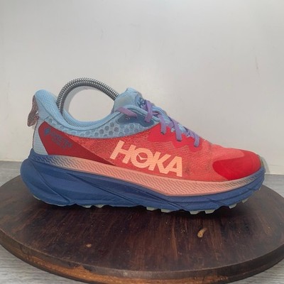 Hoka Challenger ATR 7 GTX Women s 7.5 B Red Trail Running Shoes Sneakers Hiking
