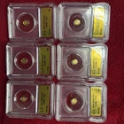 🔥🔥🔥6🔥🔥🔥.999 Fine Gold Eagle Head Round 1/500 Oz ICG MS70