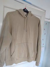 Beige Hooded Mens Top From H&M Size L Perfect Condition