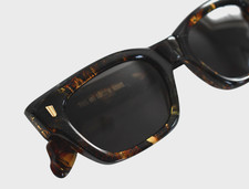  625 NEW CUTLER AND GROSS of London 1391 Brush Stroke Rectangle Sunglasses