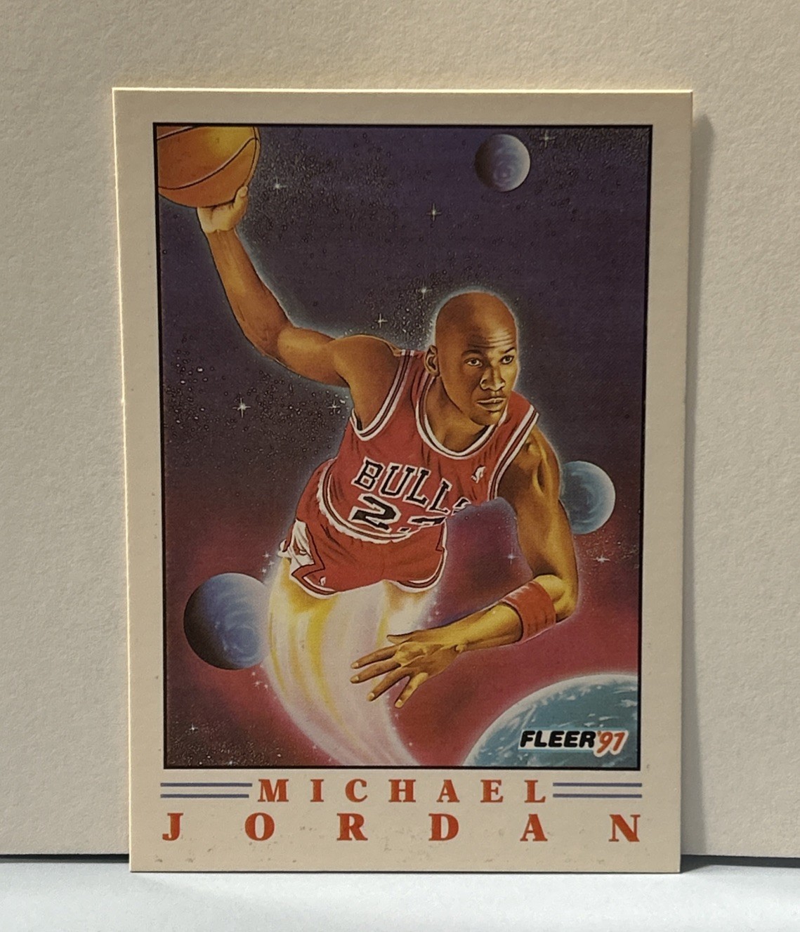 1991-92 Fleer Pro Vision - Michael Jordan #2 Insert Chicago Bulls NBA Basketball