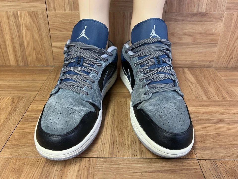 RARO🔥 Talla 10.5 - Zapato Nike Air Jordan LOW Wolf Gris Pizarra Negro 2013 553558-015 Foto 4 de 4