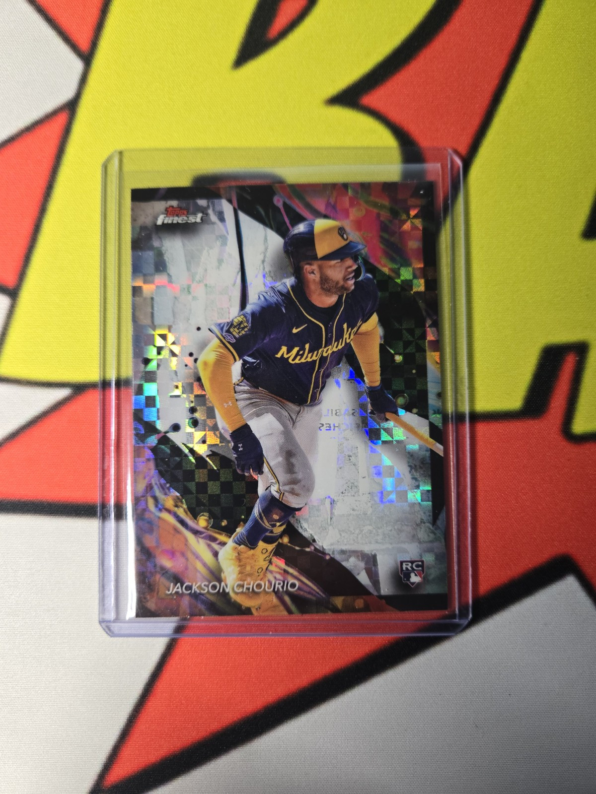 2024 Topps Finest Jackson Chourio Rookie Uncommon X-Fractor RC #159 Brewers