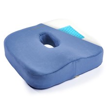 Ergonomic Cooling Gel Memory Foam Seat Cushion Extra Large Non-Slip