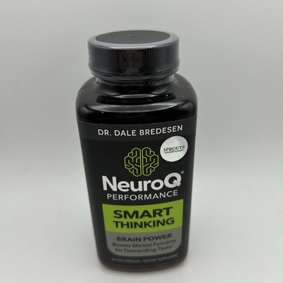 NeuroQ Perfomance Smart Thinking Brain Power 60 Veg Capsules Life Seasons 8/2028
