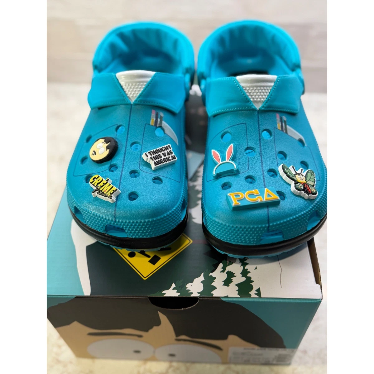 Crocs South Park Randy Marsh Classic Clog Blue Multi Mens 8 Womens 10 211502-90H South Park Randy Marsh Crocs. Another of the fabulous 2025  main image 4