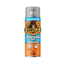 Gorilla Waterproof Patch  Seal Rubberized Sealant Spray, Crystal Clear, 14 O...