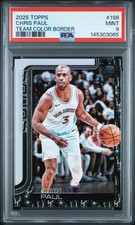 2025 PSA 9 Topps Chris Paul #198 Team Color Border Logo Variation SSP Case Hit!