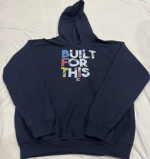   Built For This  Navy Hooded Sweatshirt Boys SZ Large