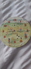 Smiths alarm clock football scene animated dial rare