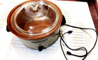 Vtg 70s-Rival-Model 3104 Crock Pot Slow Cooker w/Complete Lid &Power Cord-Tested — photo 1