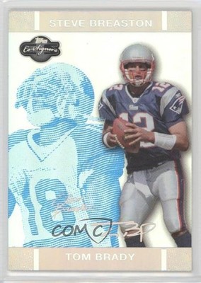 2007 Co-Signers Blue Changing Faces Hyper Silver 95/99 Tom Brady Rookie RC 0kb0