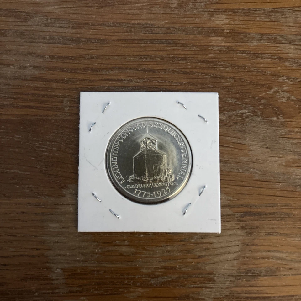 Lexington Concord Commemorative Silver Half Dollar 1925 - Image 2 of 2