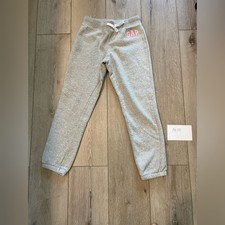 GAP Gray Kids Arch Logo Joggers sweatpants Girl Size 10