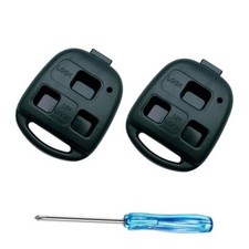 Replacement Keyless Entry Remote Key Fob Case Cover for Lexus ES300 2 Black