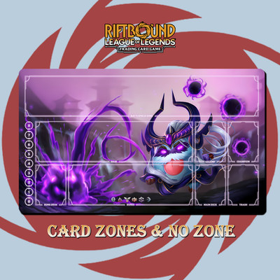 Syndra Poro Playmat Riftbound TCG Stitched Edges Free bag Included