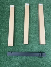 3 Pack Magnetic Poster Hangers 16 Inch Black Wood   Magnetic Frame Rails