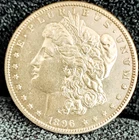 1896 S Morgan Dollar AU++ Great Eye Appeal Excellent Strike.