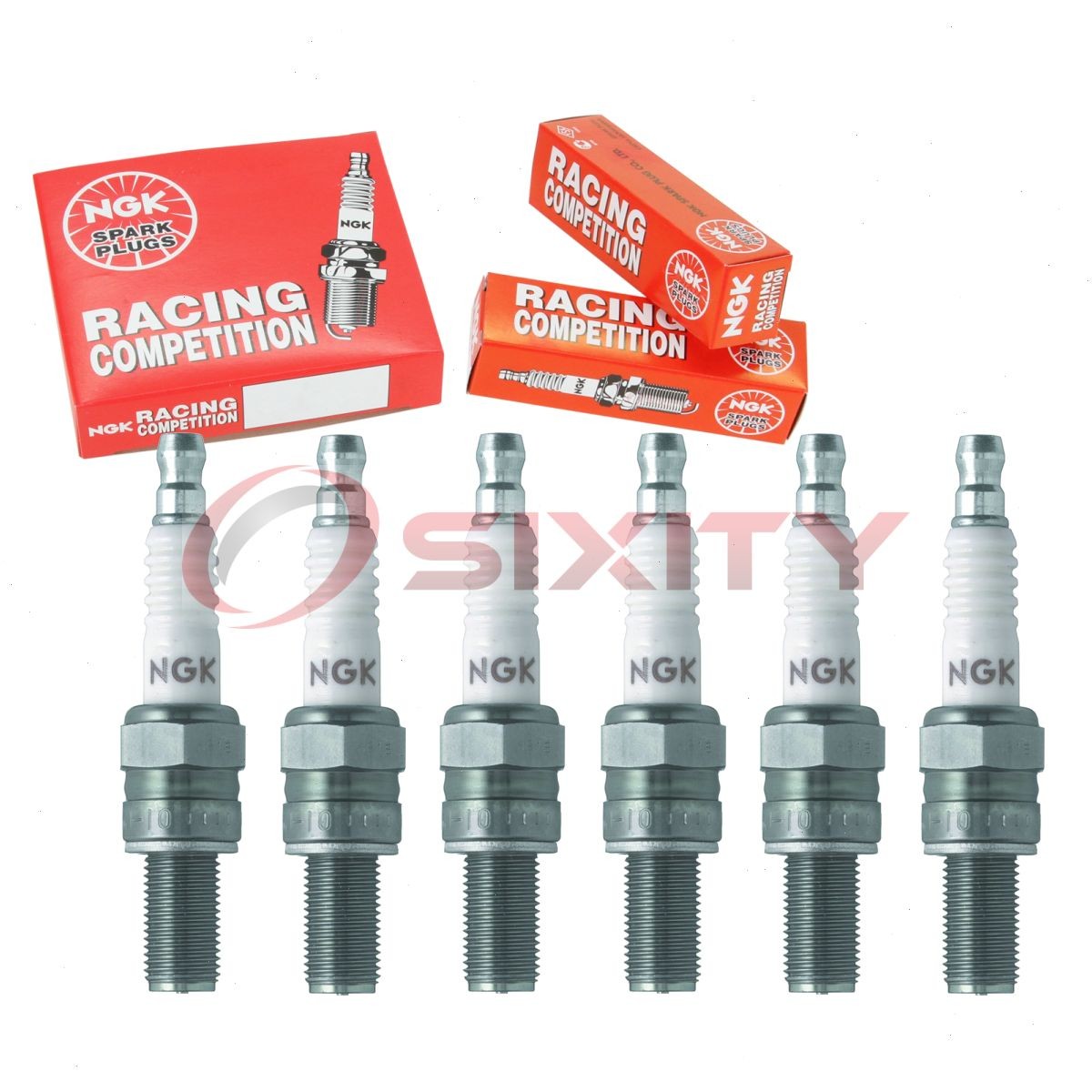 6 pc NGK 5957 R0045Q-11 Racing Spark Plugs for RU01-34 5740 09482-00514 wg