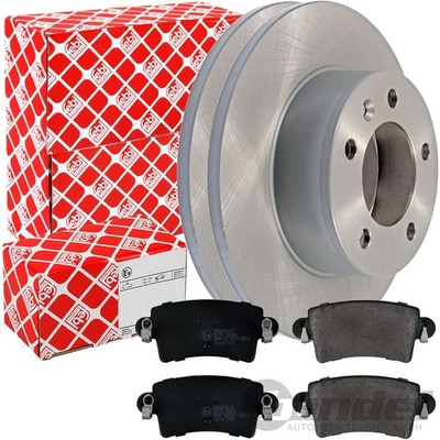 FEBI BREMSSCHEIBEN Ø305mm+BELÄGE HINTEN passend für OPEL MOVANO RENAULT MASTER 2