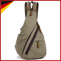 Sling Bag Rucksack OlivgrüN Schulterrucksack Verstellbarer Schultergurt Outdoor