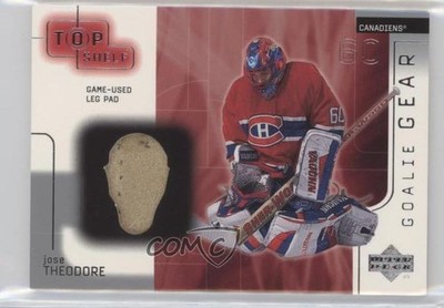 2001-02 Upper Deck Top Shelf Goalie Gear Leg Pad Jose Theodore #LP-JT 2vh
