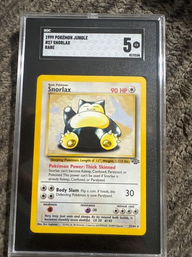 Snorlax (Unlimited) graded SGC 5 for sale on eBay