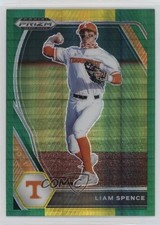 2021 Panini Prizm Draft Picks Green & Yellow Hyper Liam Spence #PDP154 8d2