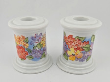 Avon Spring Hostess Porcelain Candleholder Set of 2
