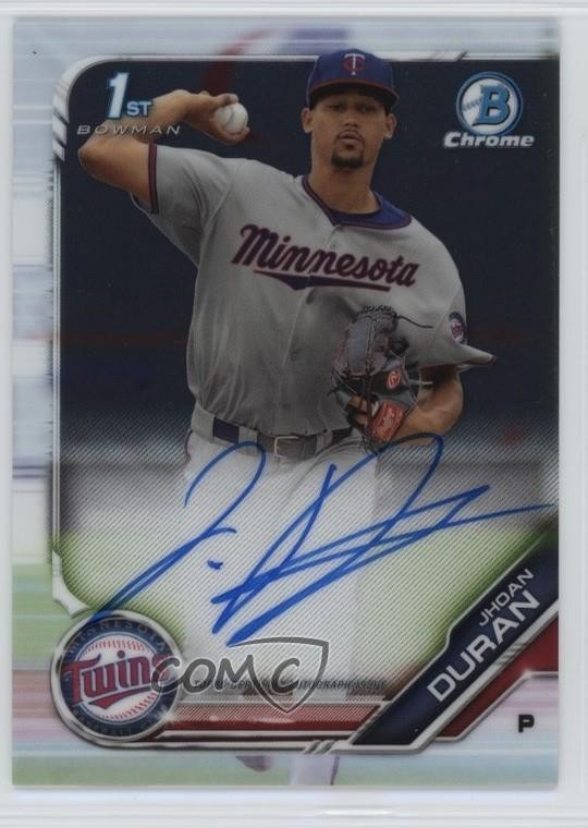 2019 Bowman Chrome Prospects Auto Jhoan Duran #CPA-JDU Auto 3kd