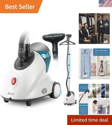 GS18 Full-Size Clothes Steamer - 1500W Power, 1.8L Water Tank, 60-Min Garment...
