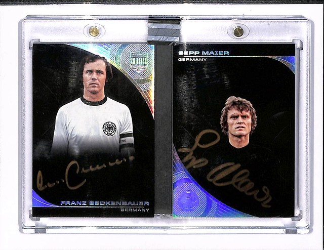 2018 Panini Eminence Franz Beckenbauer Sepp Maier Team Tandems Auto Booklet #/10