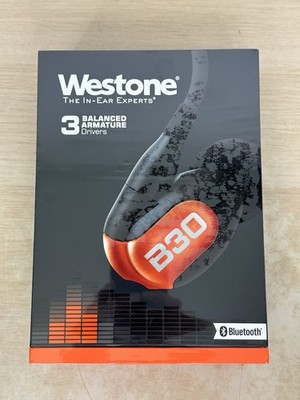 Westone B30 3-Driver True-Fit Earphones w/ High-Def MMCX & Bluetooth *NEW SEALED