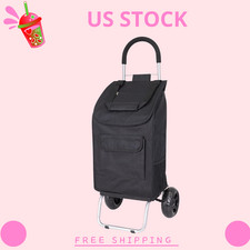 Trolley Dolly - Foldable Grocery Cart with Removable Bag