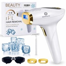 IPL Laser Hair Removal Device for Women Ice Cooling Painless 999,999 Flashes