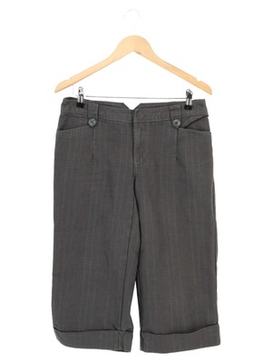 OLD NAVY Damen Stoffhose Grau Gr. 40 Kariert Casual