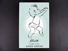 Vintage 1960s Kleinert's Snugfit Baby Pants White Mid Century Diaper Cover NOS