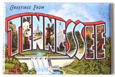 Greetings from Tennessee FRIDGE MAGNET travel souvenir "style B"