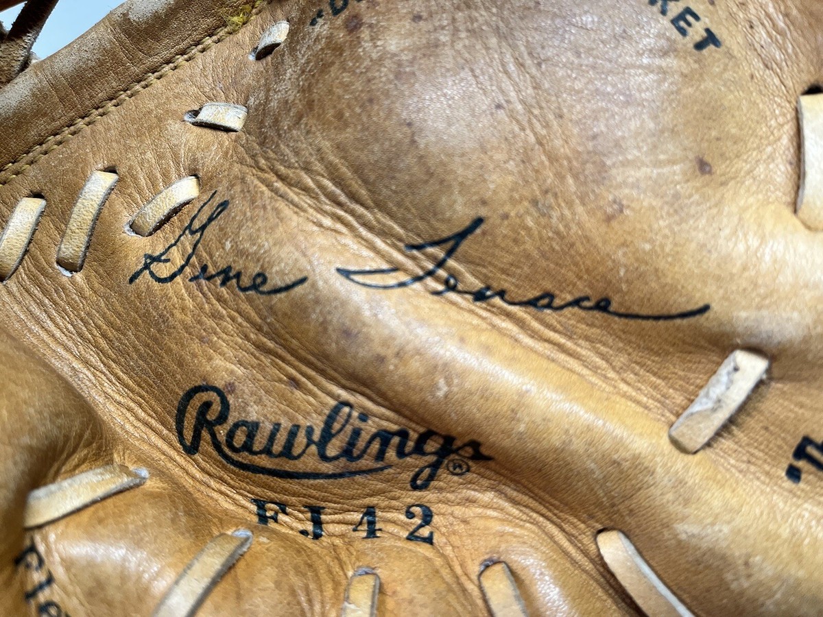 Vtg 1970s Gene Tenace Rawlings Model FJ42 Baseball Glove 1st