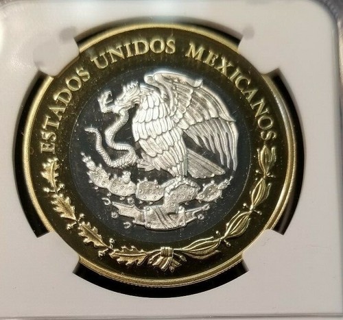 2013 MEXICO S100P 1887 CHIHUAHUA 8 REALES NGC PL 70 SILVER CORE PERFECTION POP 4 - Picture 2 of 3