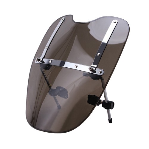 Parabrisas universal grande de 19"" x 17' para motocicleta de 7/8"" 1"" para Harley - Imagen 10 de 12