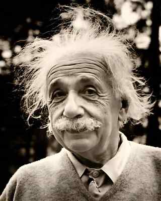 Albert Einstein 8 x 10 in (20 x 25 cm) Foto UNSIGNIERT 2119