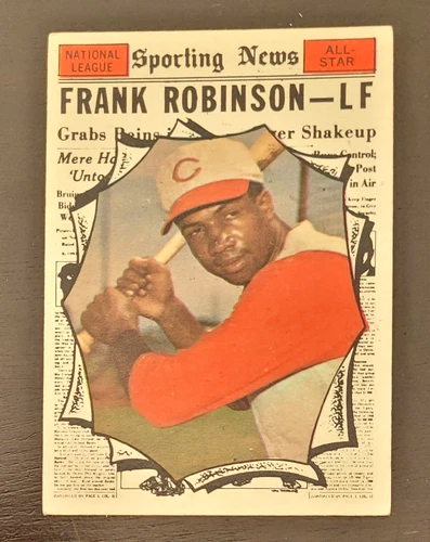 1961 Topps Frank Robinson Sporting News All Star LF #581 EX Cincinnati Reds HOF