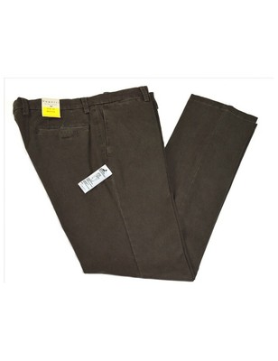 BUGATTI pantaloni uomo colore marrone invernale vita alta | eBay
