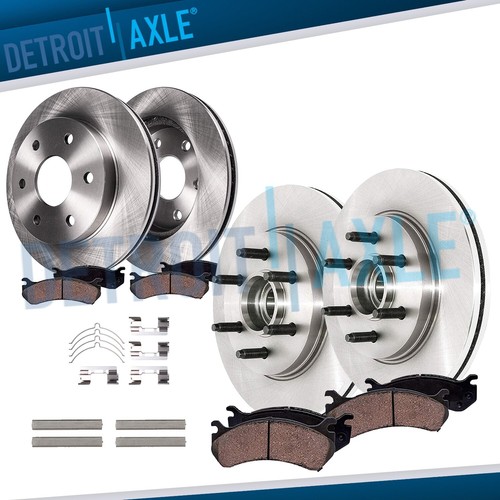 Front & Rear Rotors Ceramic Pads for 20042007 2008 F150 Mark LT 6