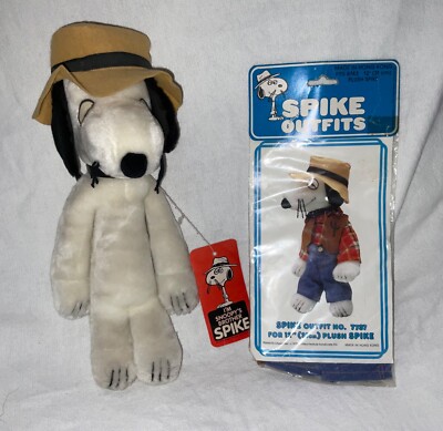 Spike ヴィンテージfamiliarぬいぐるみ peanuts　　レア Vintage 1975 Peanuts Snoopy's Brother SPIKE 12” Plush w/Tag & 2