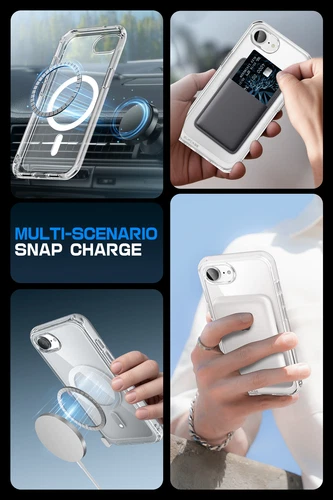 SUPCASE For iPhone 16e 6.1" UBMag Slim Bumper Case 17.75N Magnetic Back Cover - Picture 7 of 16